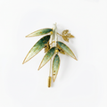 Bamboo Leaf Ronghua Brooch