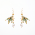 Bamboo Leaf Ronghua Earrings