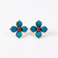 Blue Bloom Ronghua Stud Earrings
