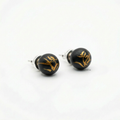 Orchid Form Lacquer Stud Earrings