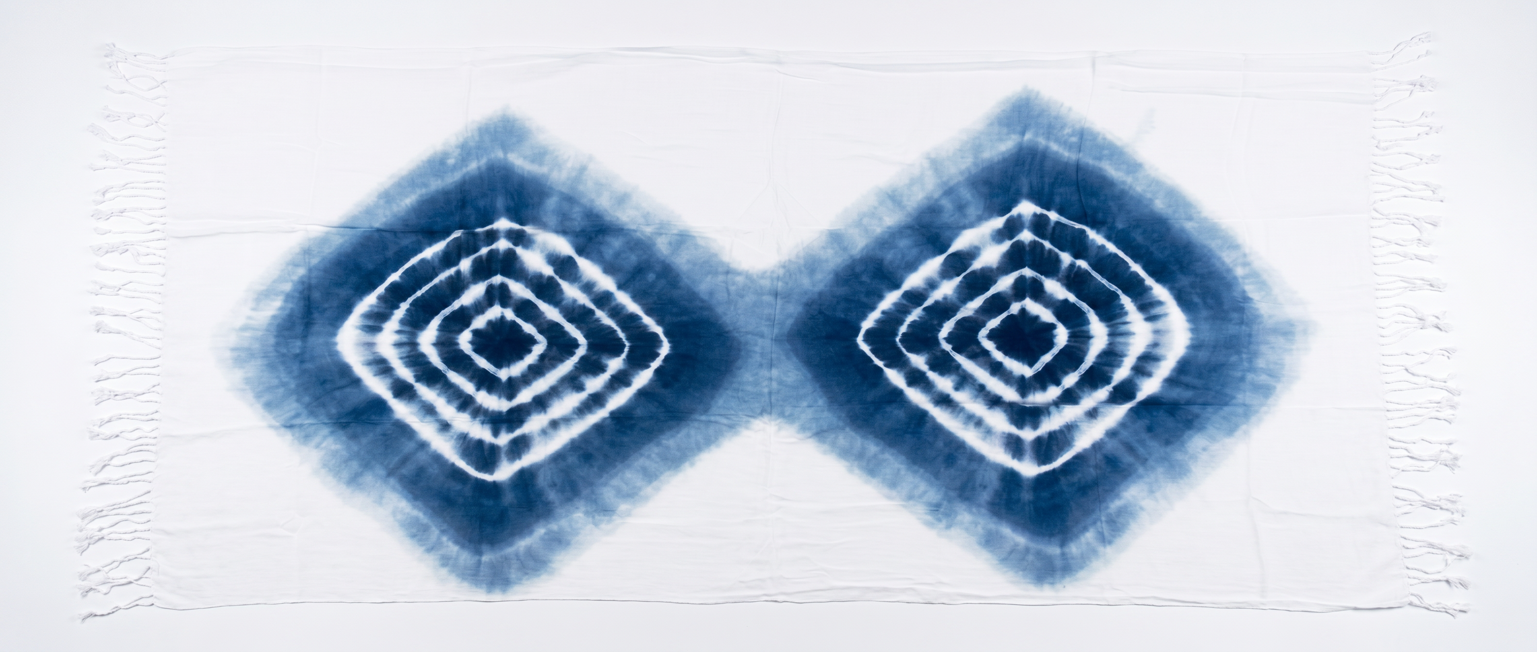 Indigo Tie-Dye Scarf